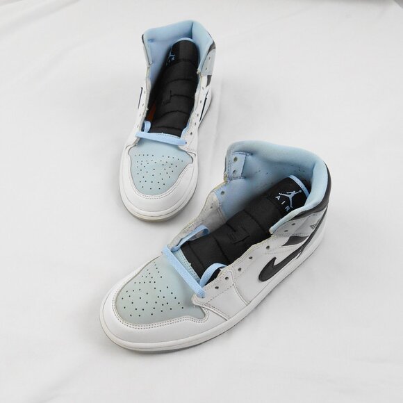 Men's Air Jordan 1s Ice Blue/White - Picture 3 of 14